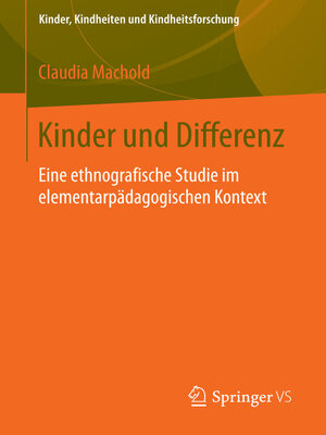 cover image of Kinder und Differenz